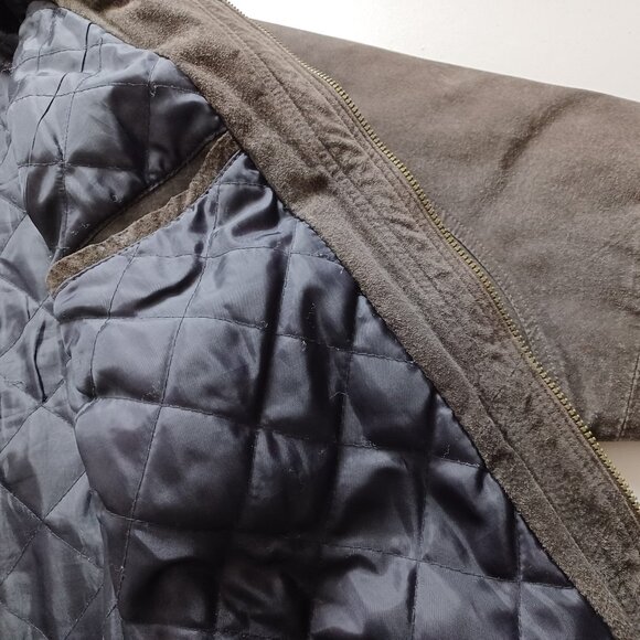 ISPO by Amerella Brown Suede Vintage Bomber Jacket - Picture 7 of 16